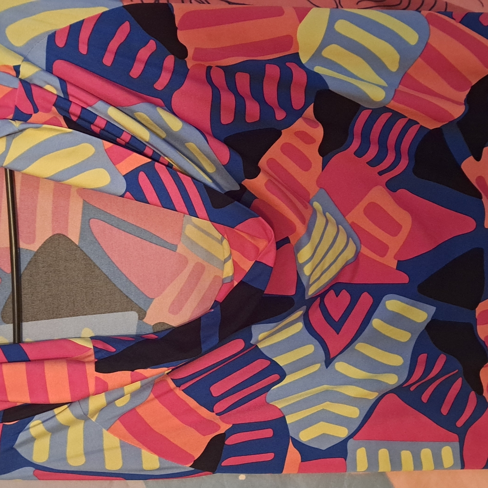 Colorful Geometric Patterned Skirt